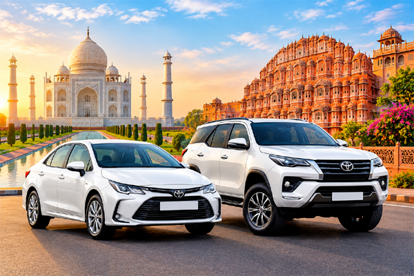 Comfortable sedan and SUV taxi options