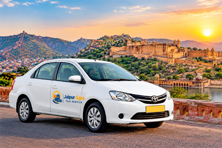 Sedan taxi option for Jaipur to Agra travel